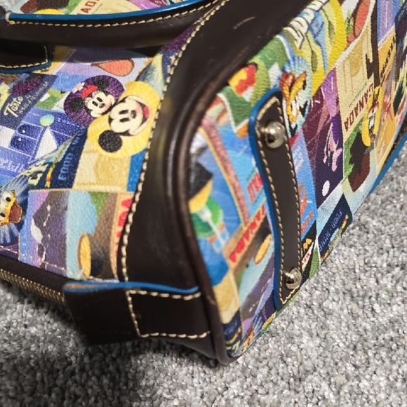 Dooney & Bourke Multicolor Satchel with Black Trim - Picture 7 of 17